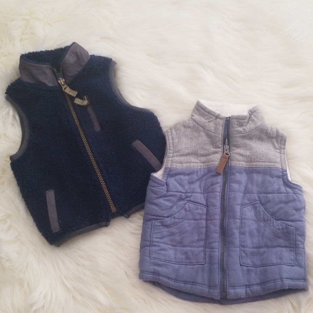 Set of 2 winter vests for baby boy